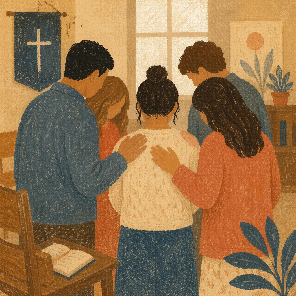 Gentle Laying Hands Prayer Circle