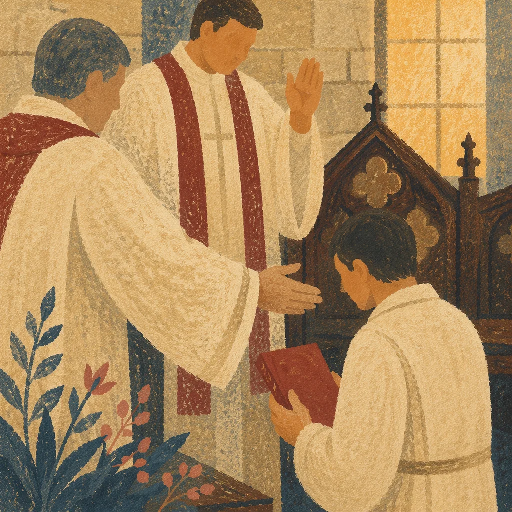 Laying Hands Prayer in Stone Sanctuary
