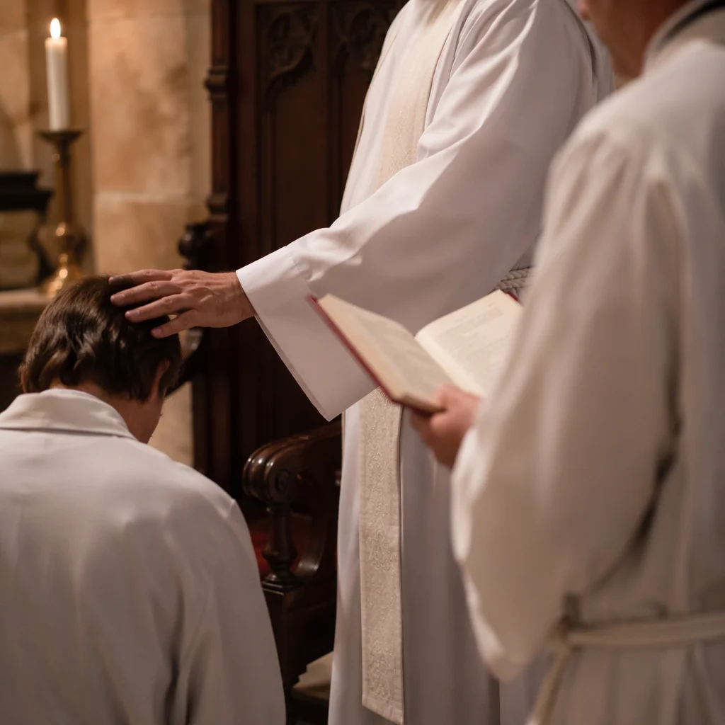 Laying Hands Prayer in Stone Sanctuary