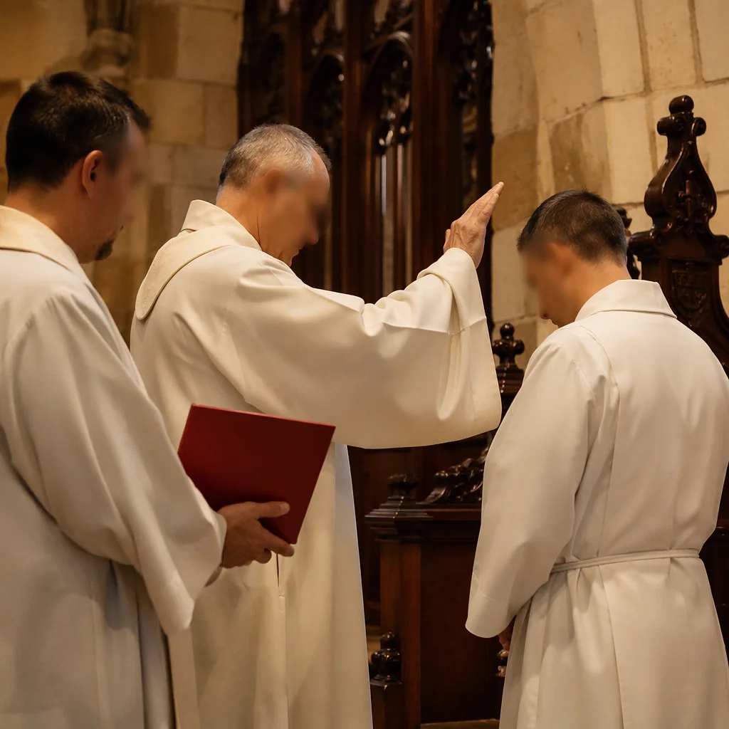 Laying Hands Prayer Ministry in Sanctuary