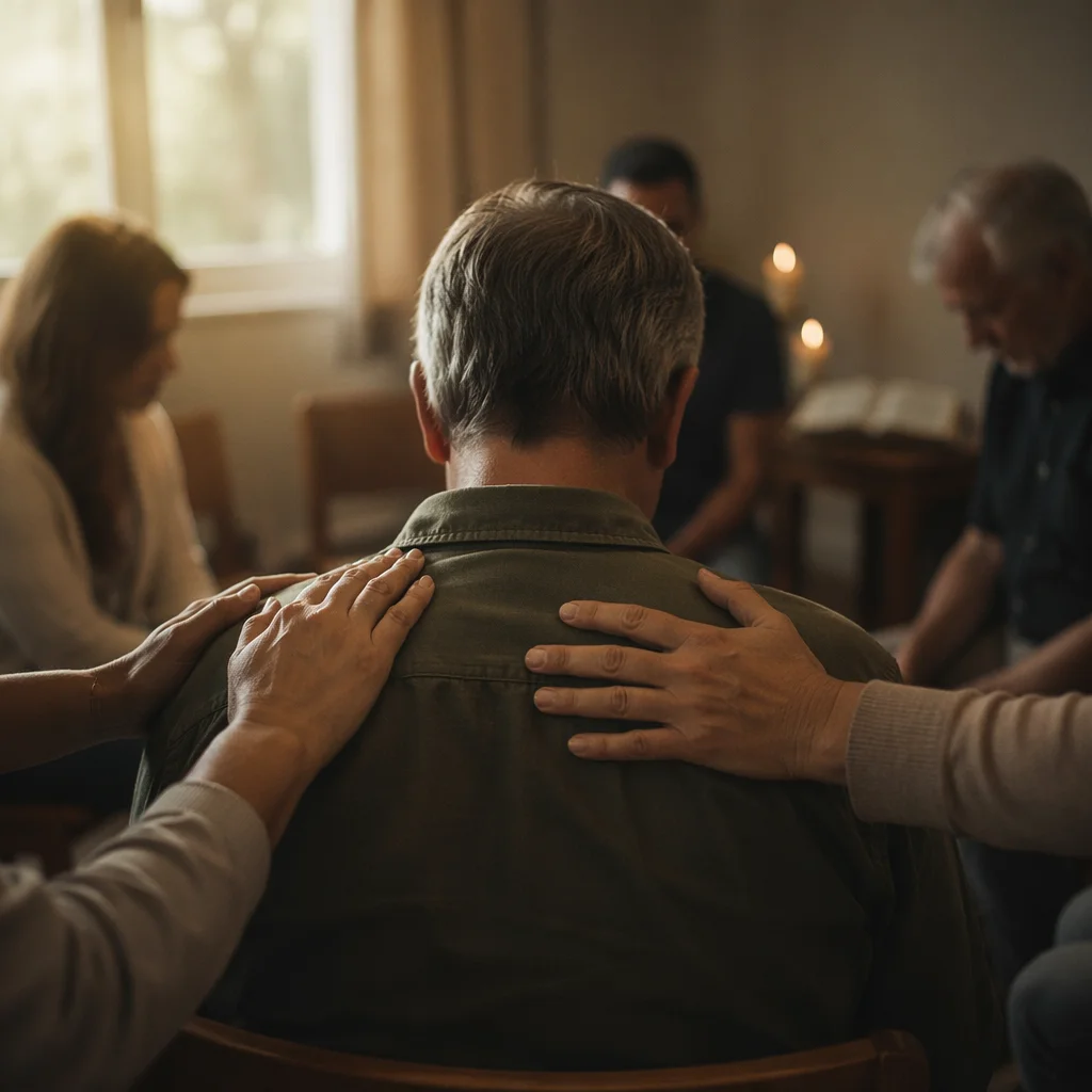 Laying Hands Prayer in Community Church