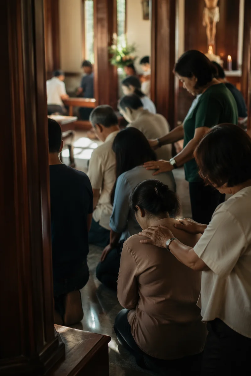 Laying Hands Prayer Ministry in Chapel