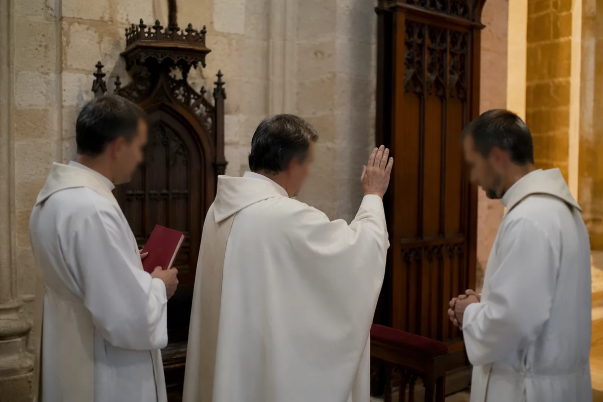 Laying Hands Prayer Ministry in Sanctuary