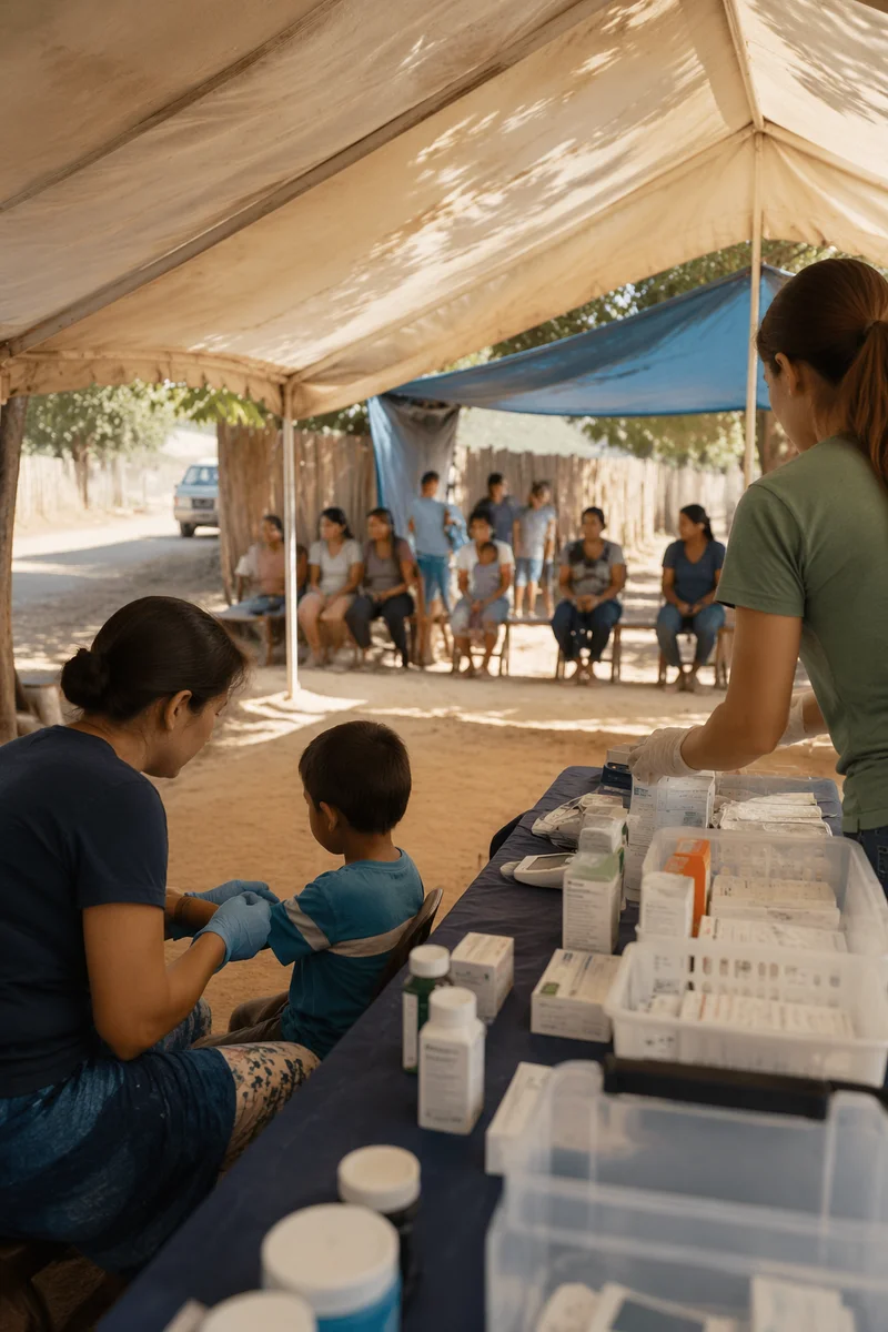 Compassionate Medical Mission Clinic Under Tent