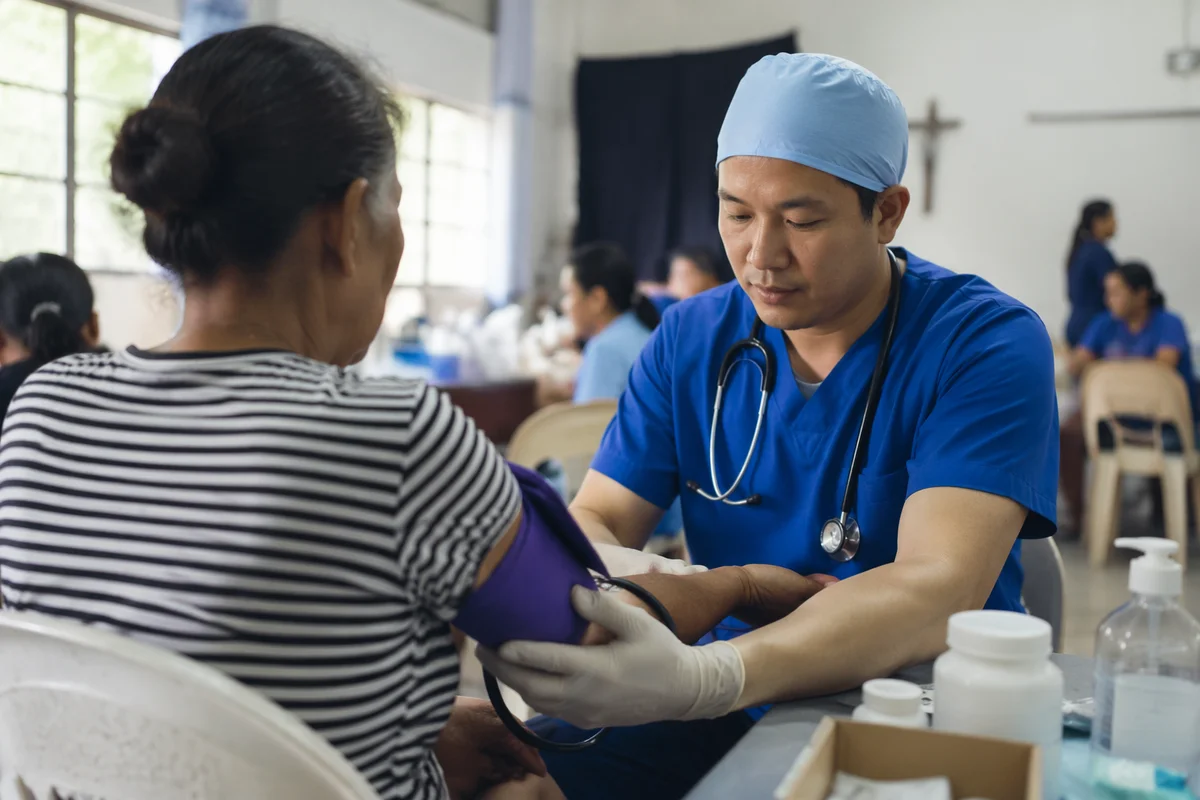 Church Medical Mission Clinic Care Scene