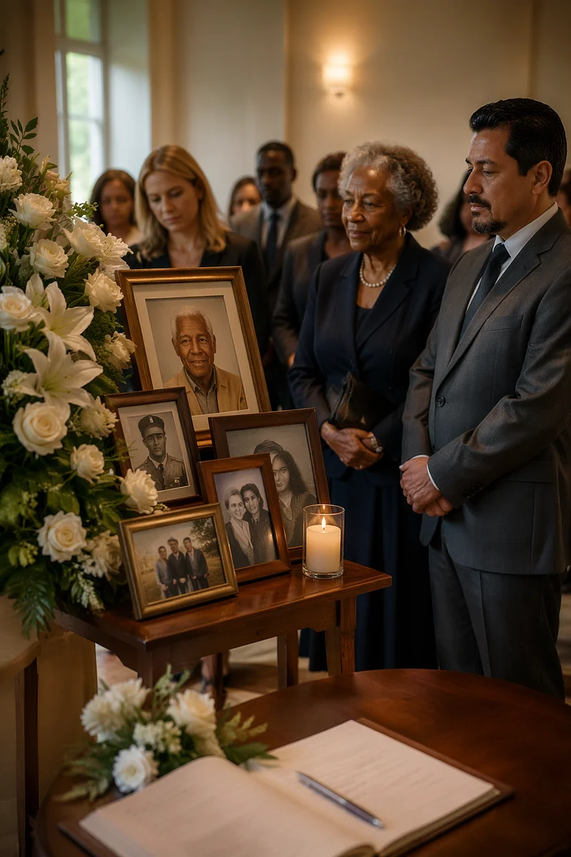 Memorial Photo Display in Quiet Chapel