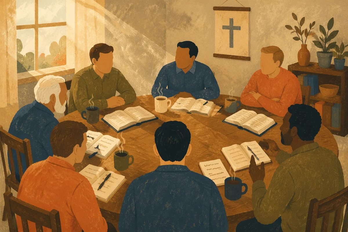 Men’s Bible Study Fellowship Discussion