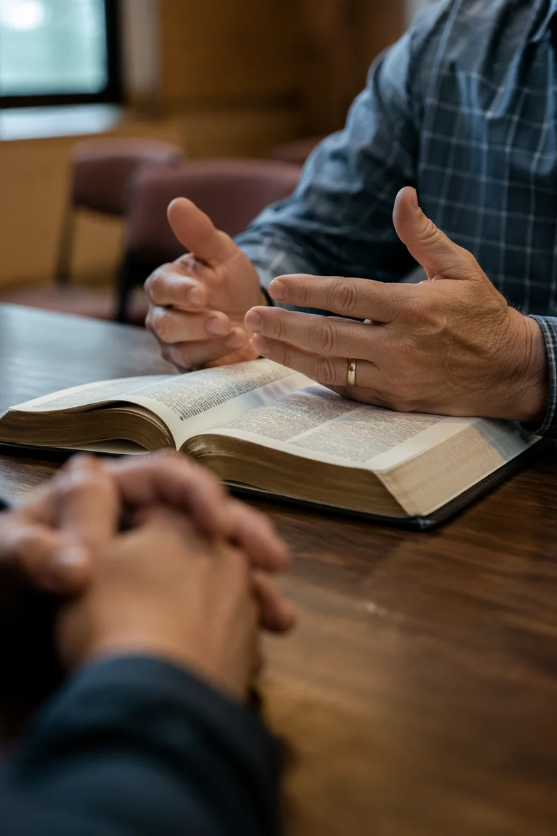 Men’s Bible Study Table Discussion