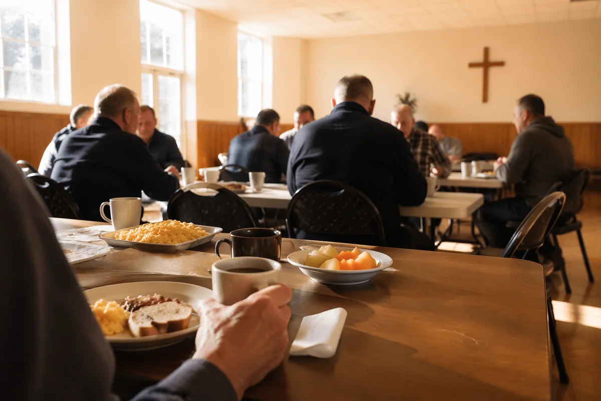 Mens Breakfast Fellowship in Church Hall