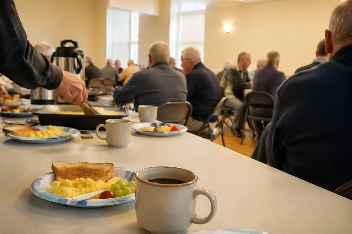 Mens Breakfast Fellowship in Church Hall