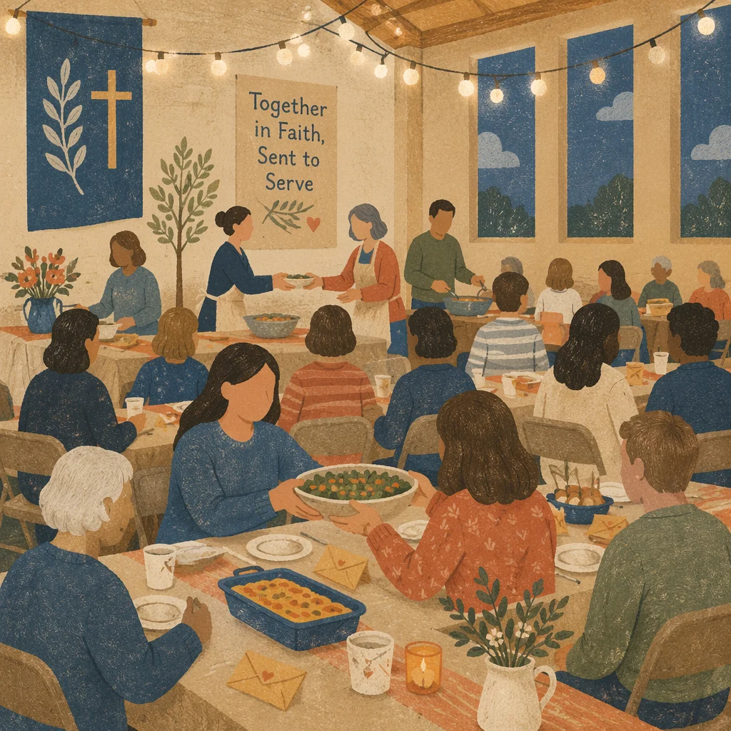 Warm Church Mission Dinner Fundraiser Gathering