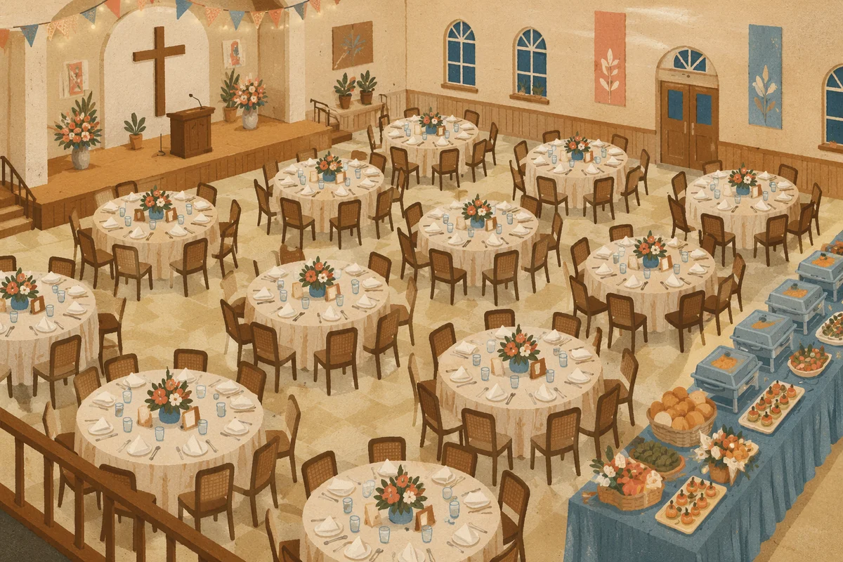 Mission Support Fundraiser Dinner in Church Hall
