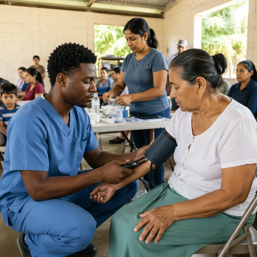 Church Volunteers Serving at Rural Medical Clinic