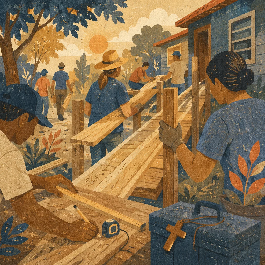 Mission Team Building Wheelchair Ramp