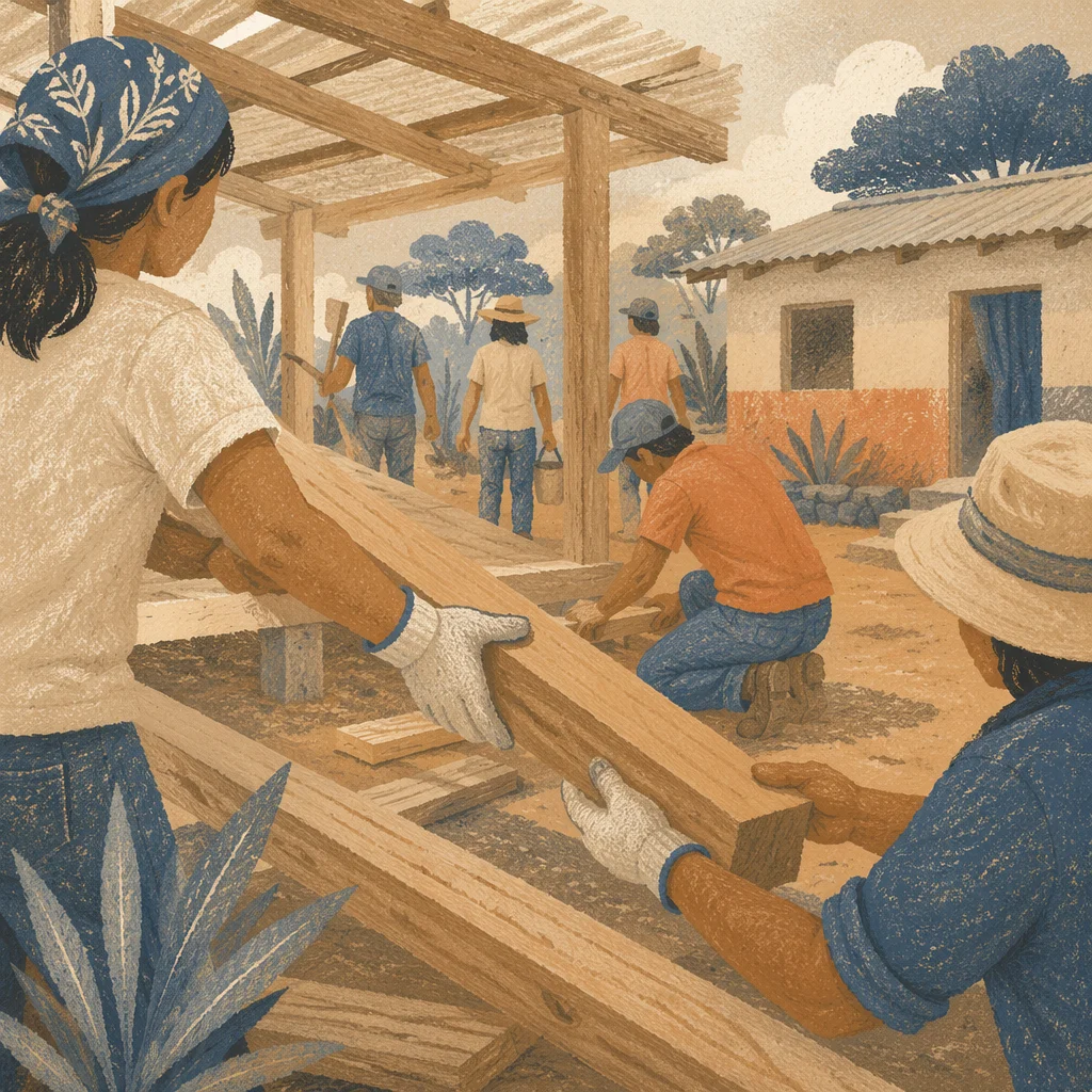 Mission Team Building Rural Shade Shelter