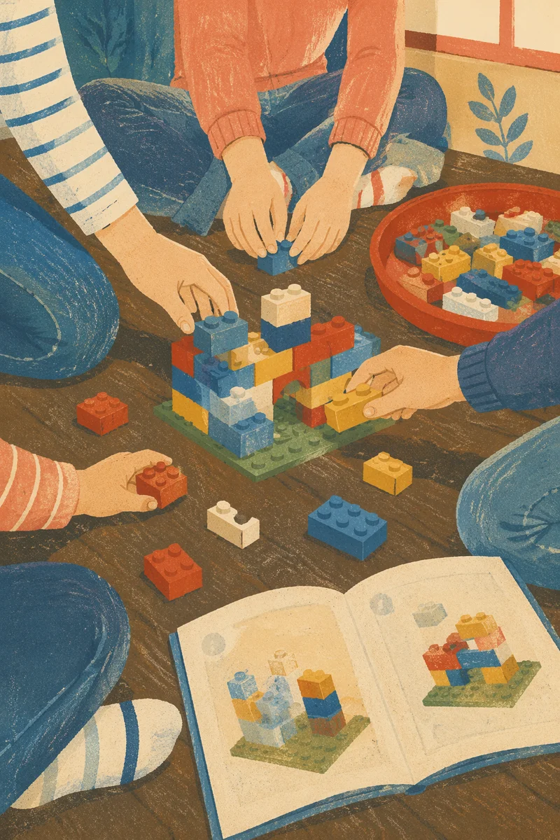 Mission Team Building with Colorful Bricks