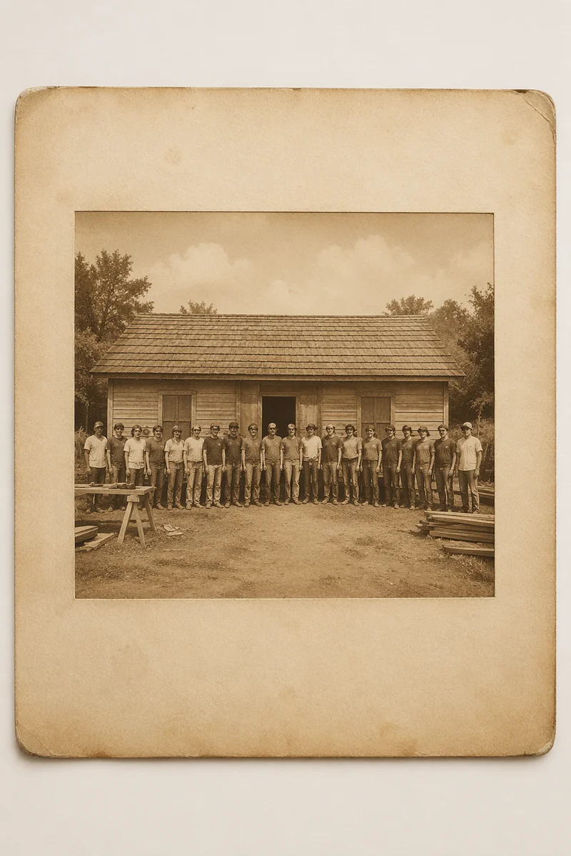 Sepia Mission Team at Rural Community Building