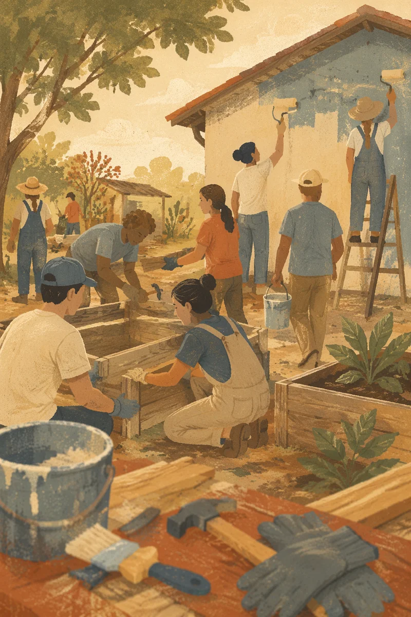 Mission Trip Team Building Community Project