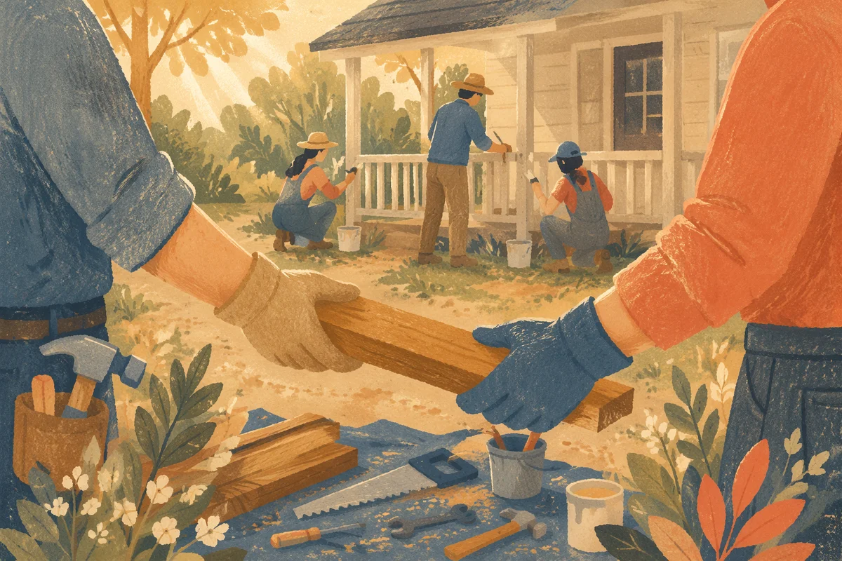 Mission Team Serving Through Rural Building Project