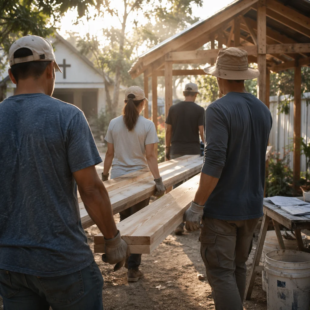 Church Mission Team Building Garden Shelter