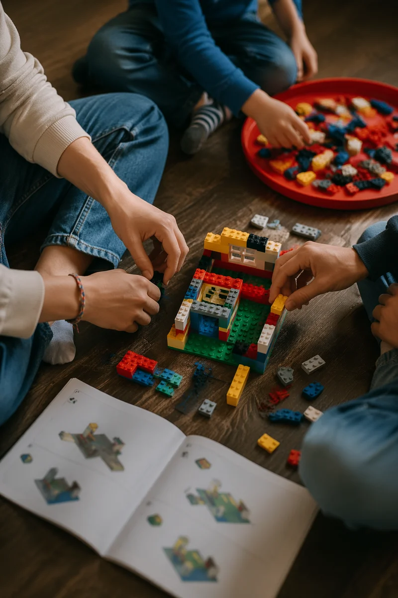 Mission Team Building with Colorful Bricks