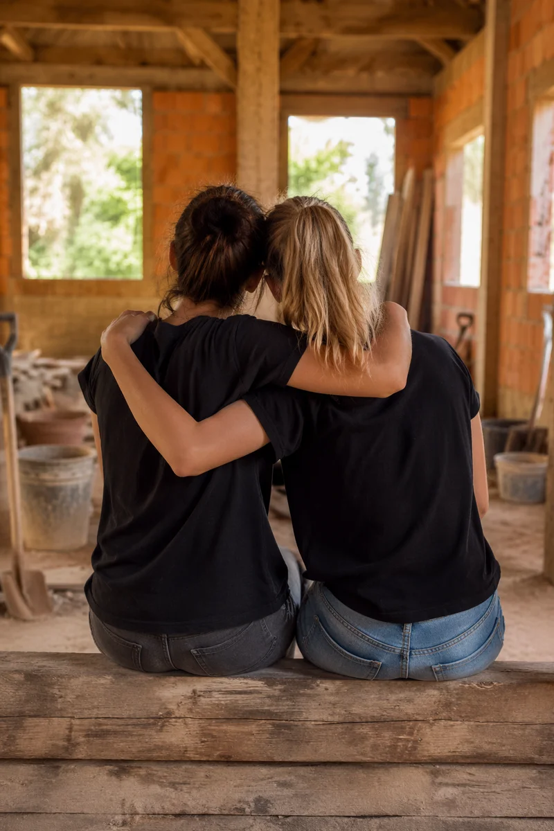 Mission Trip Volunteers Building Together