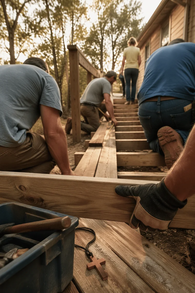 Mission Team Building Rural Wheelchair Ramp
