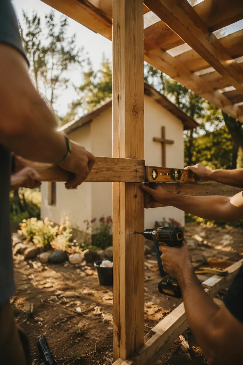 Mission Team Building Shelter at Countryside Chapel
