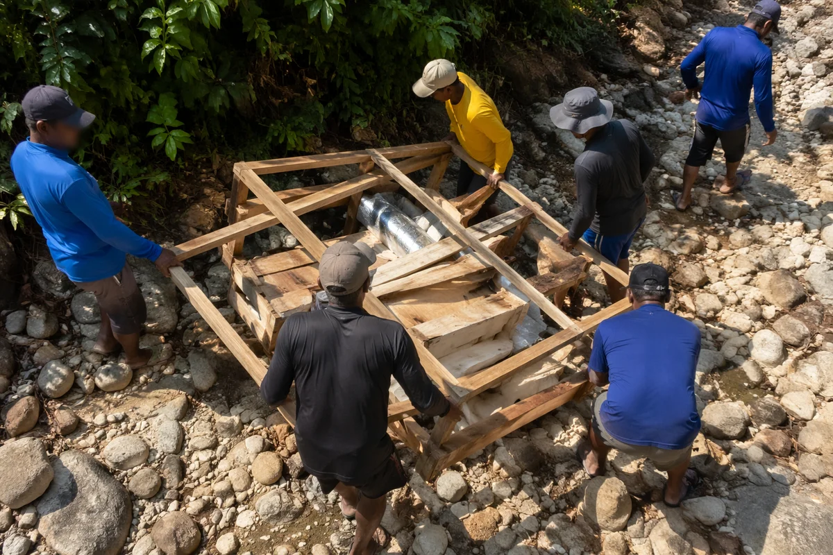 Mission Team Building Project in Rural Riverbed