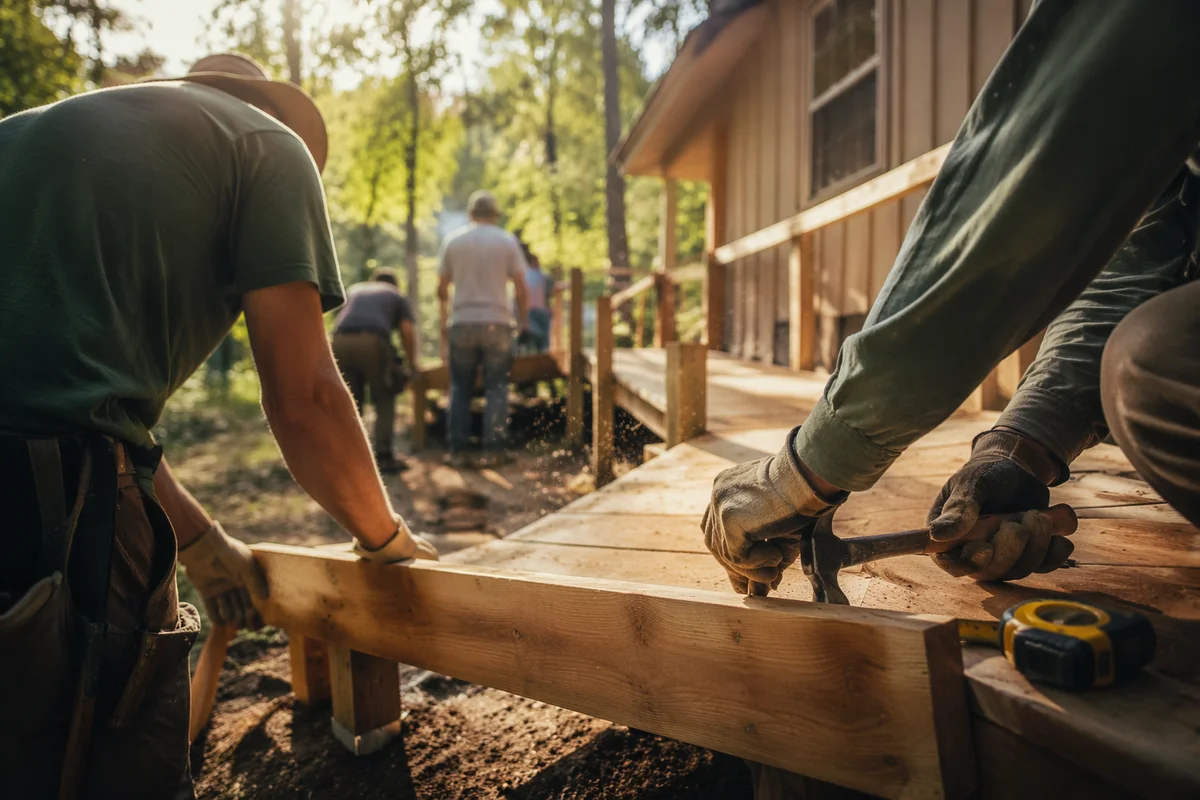 Mission Team Building Rural Wooden Ramp