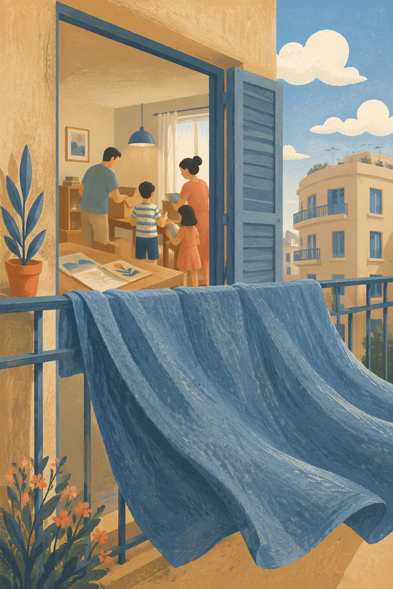 Missionary Family Overseas Apartment Balcony Scene
