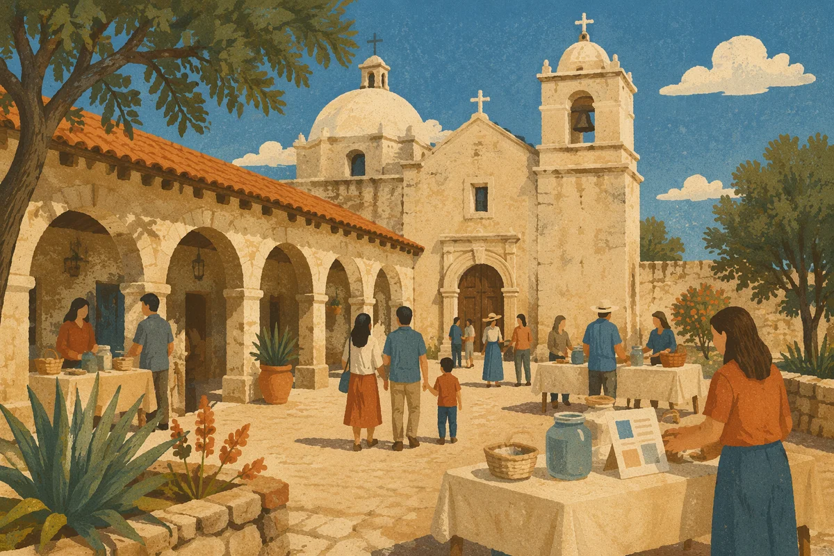 Mission Church Fundraiser Courtyard Gathering