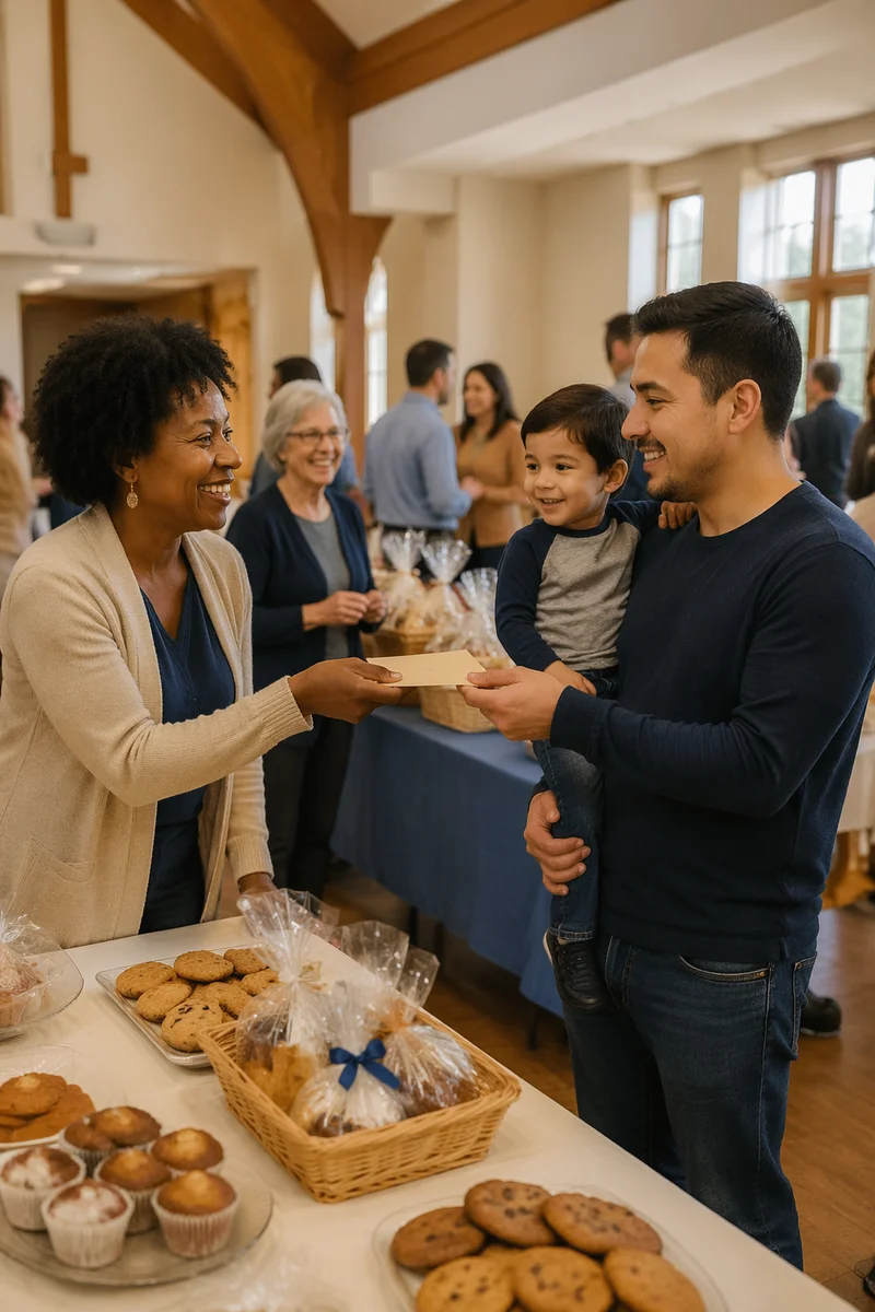 Community Fundraiser in Church Fellowship Hall