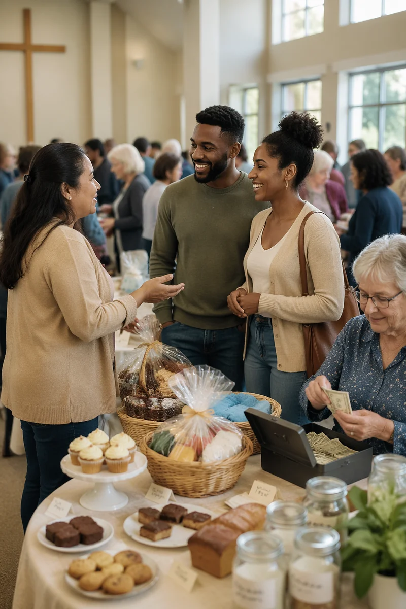 Community Fundraiser in Church Fellowship Hall