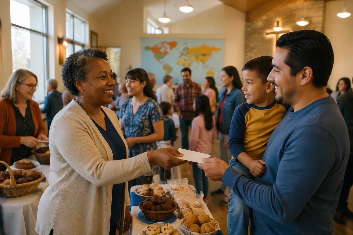 Community Fundraiser in Church Fellowship Hall