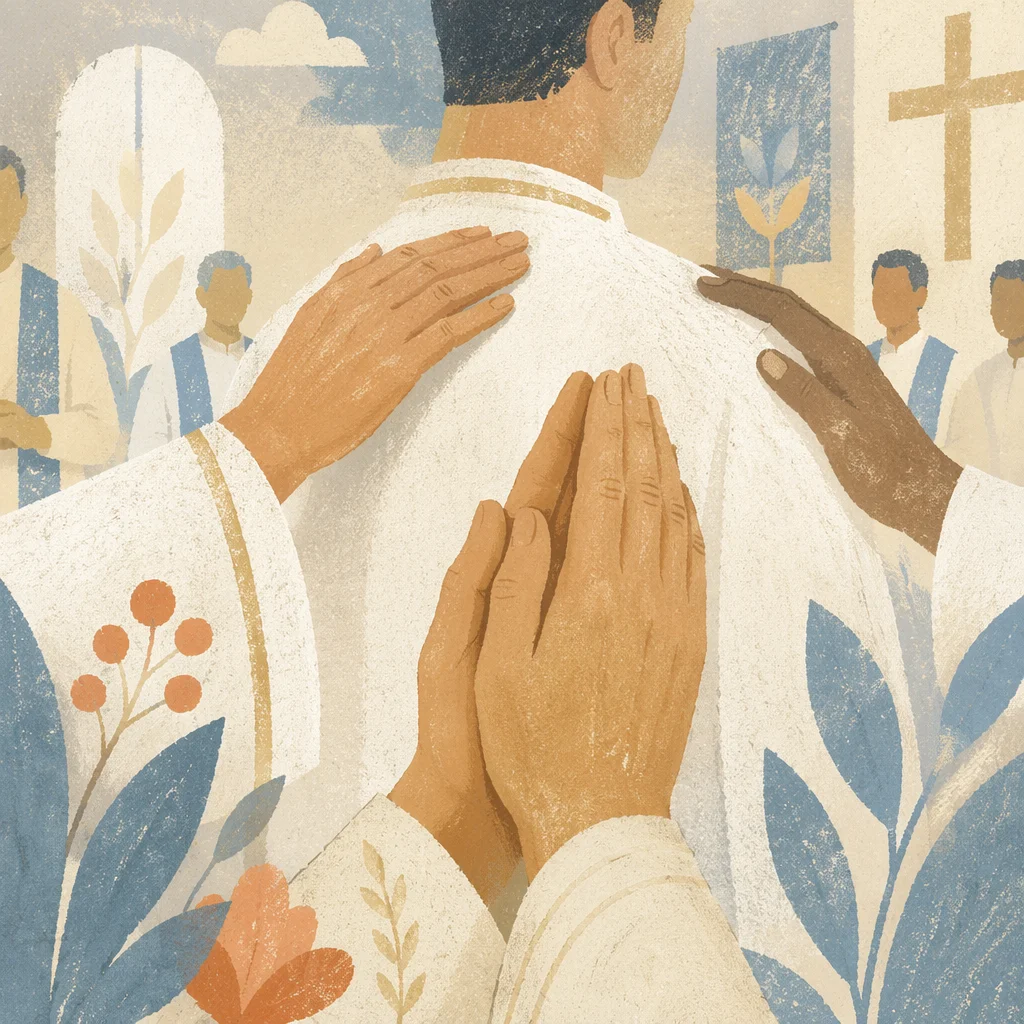 Missions Sending Prayer with Laying Hands