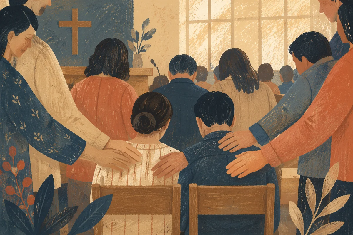 Missions Sending Prayer With Laying Hands