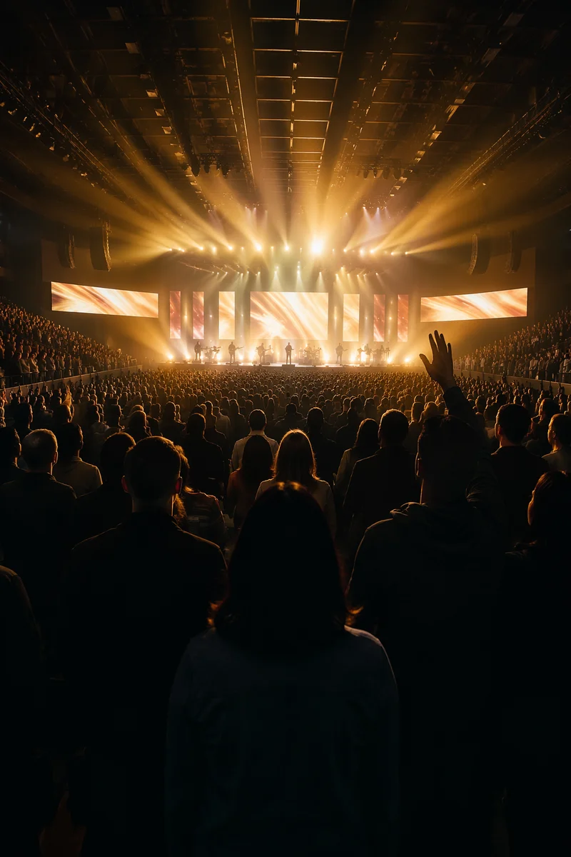 Modern Megachurch Worship Stage Lights