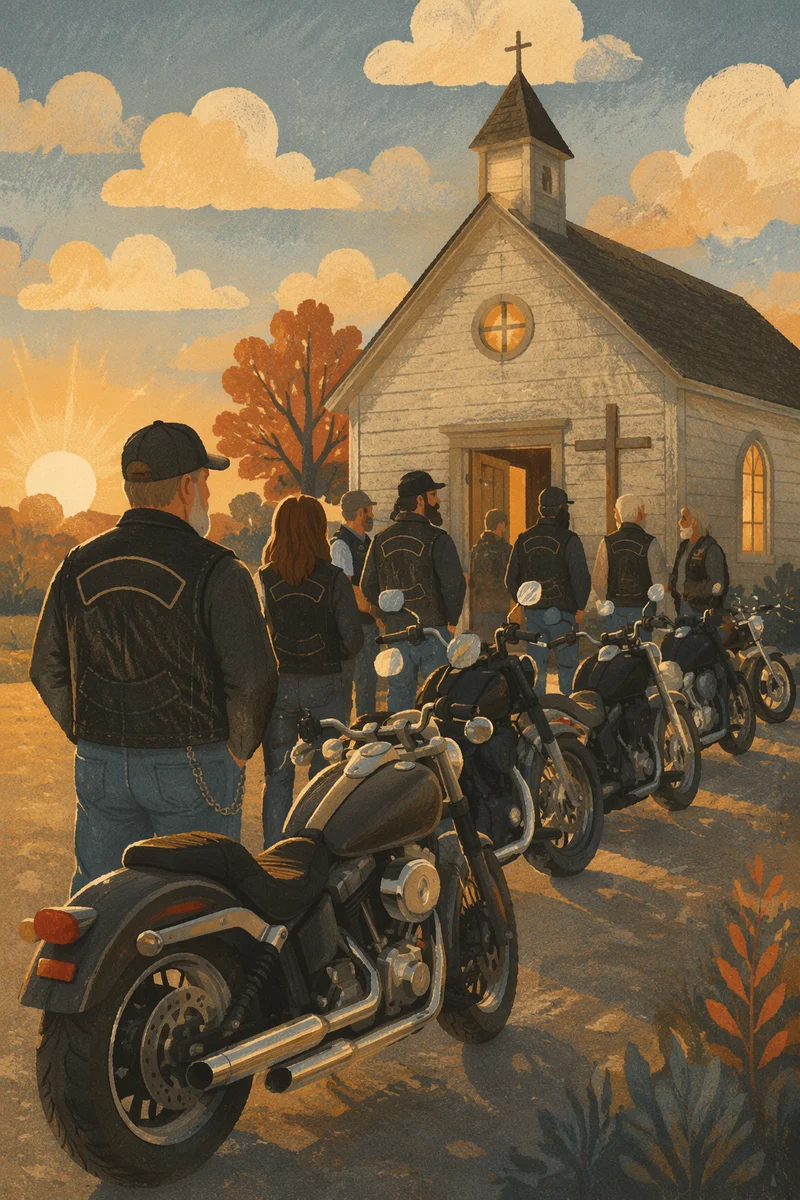 Motorcycle Ministry Gathering at Roadside Chapel