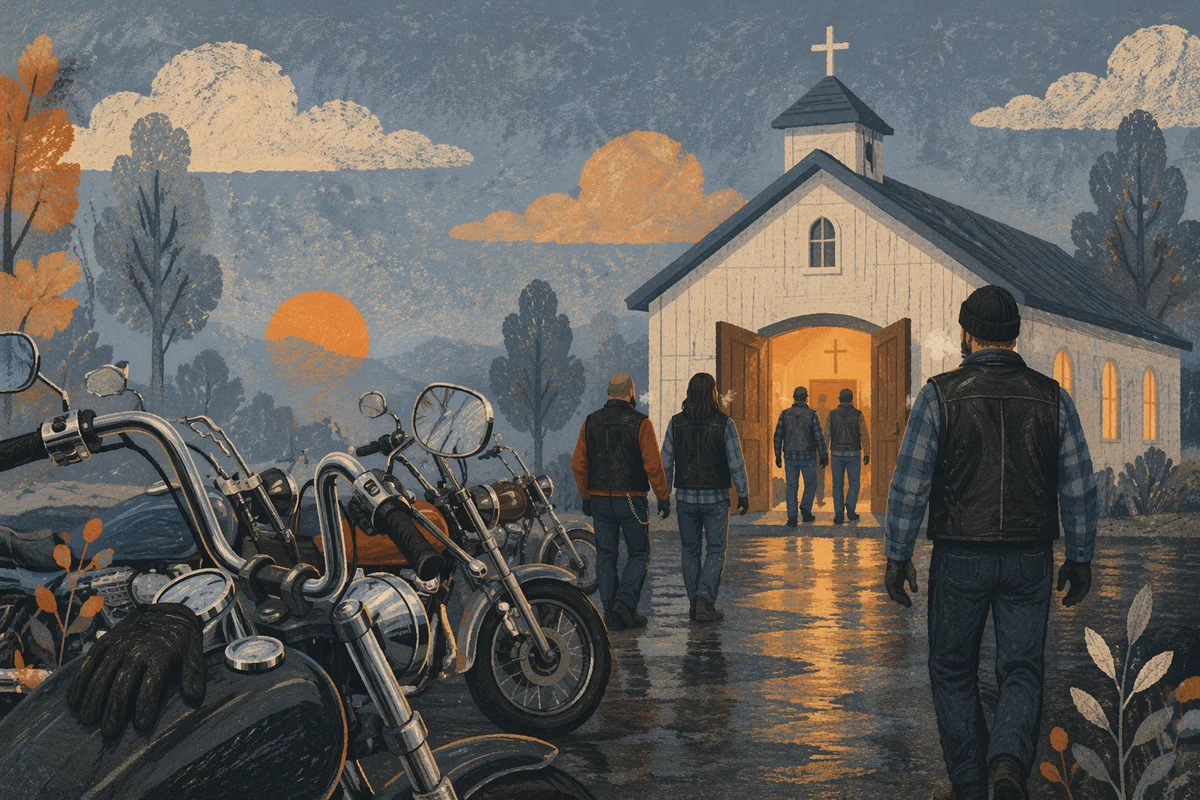 Motorcycle Ministry Gathering at Dawn Church