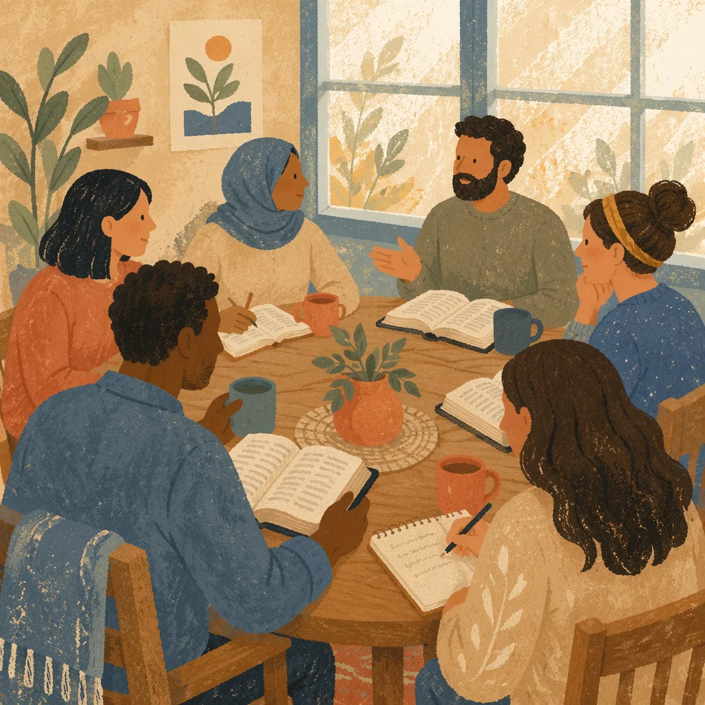 Multicultural Bible Study in Warm Fellowship