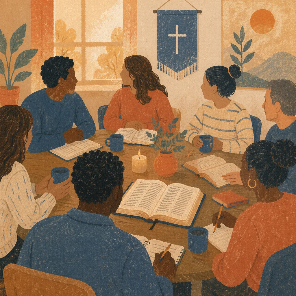 Multicultural Bible Study Fellowship Around Table