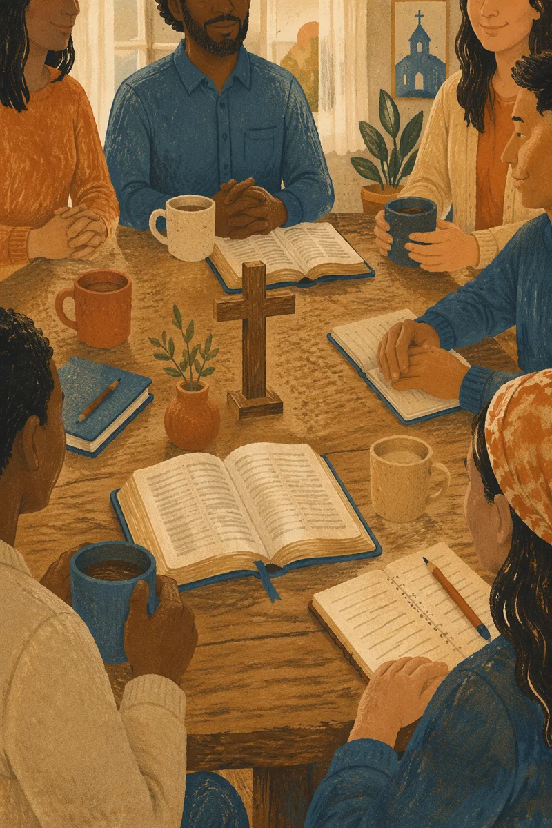 Multicultural Bible Study Fellowship Around Table