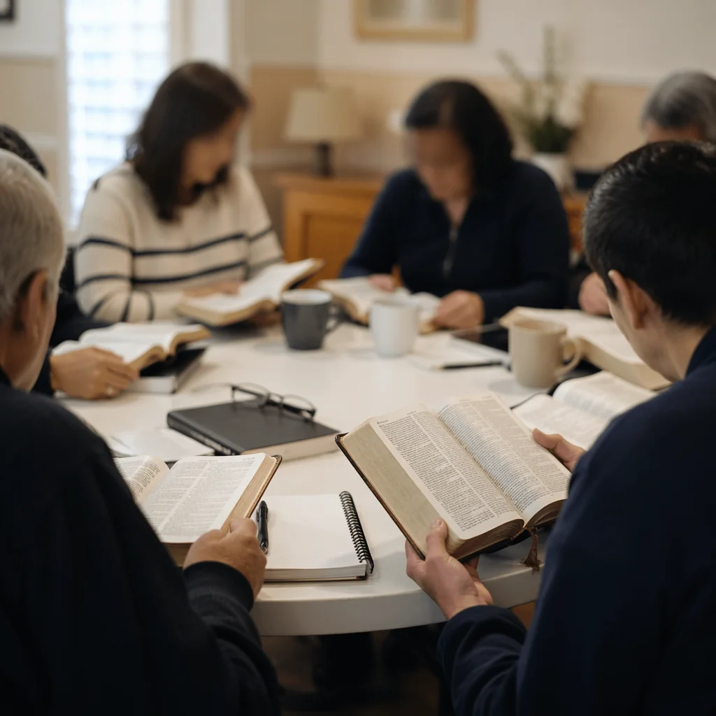 Multicultural Bible Study Fellowship Around Table