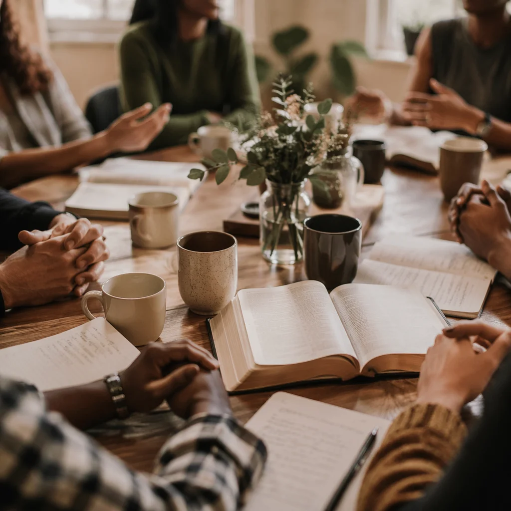 Multicultural Bible Study in Warm Fellowship Room