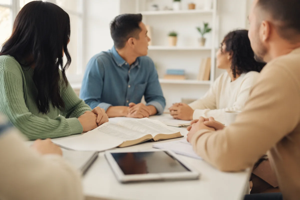 Multicultural Bible Study Fellowship Around Table