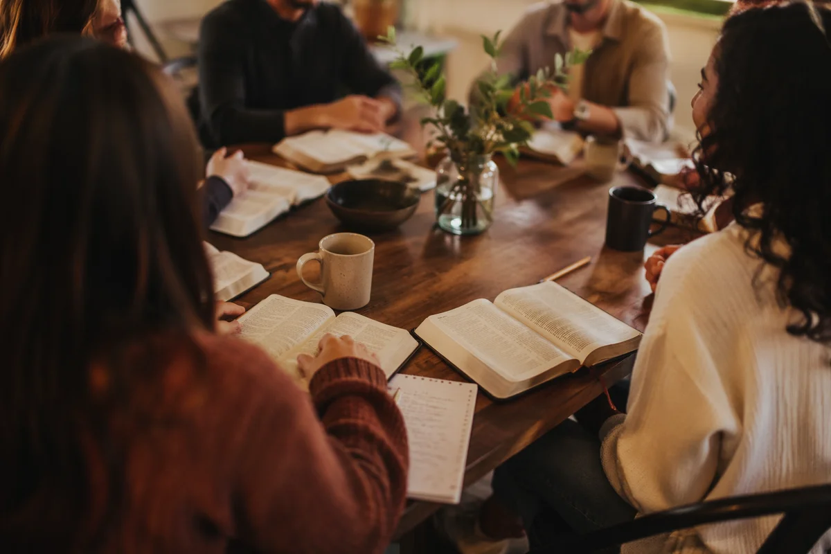 Multicultural Bible Study in Warm Fellowship Room