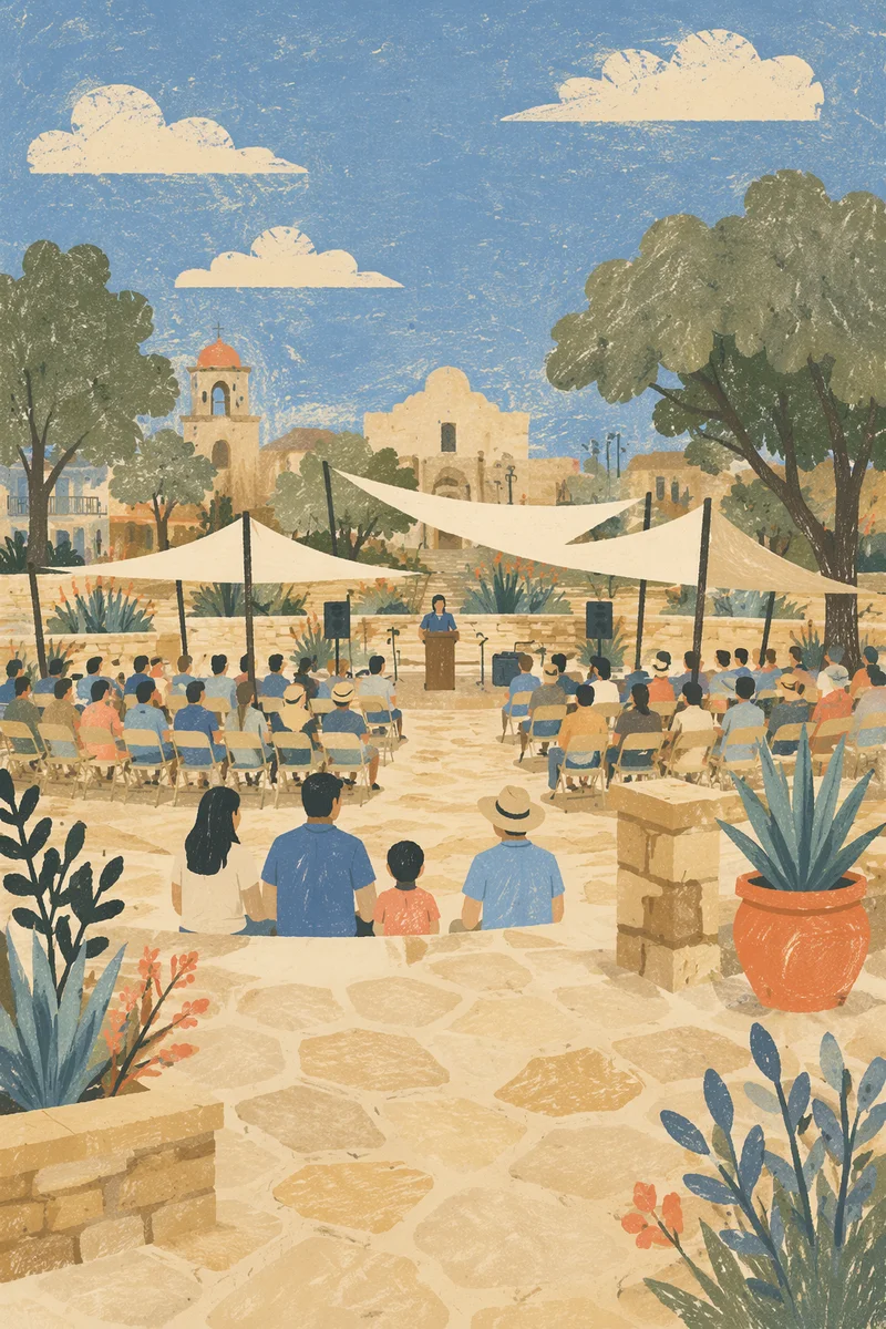 Outdoor Church Service at Park Amphitheater
