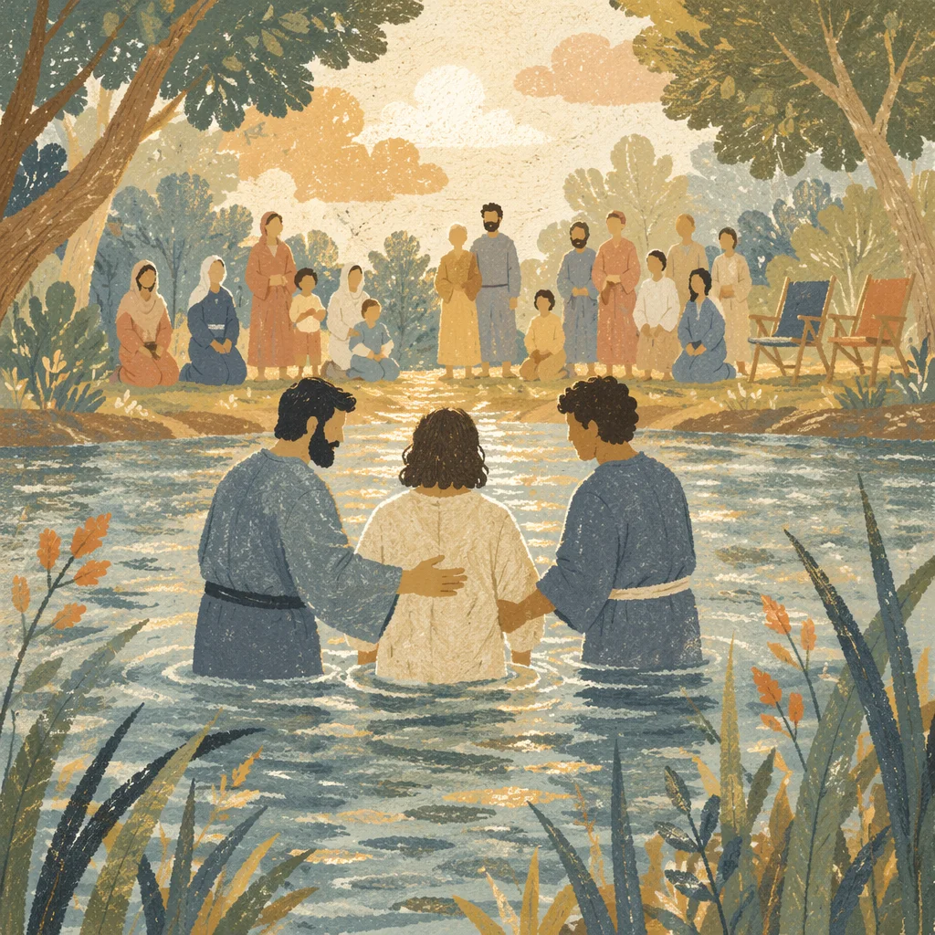 Sunny River Baptism Celebration by the Shore