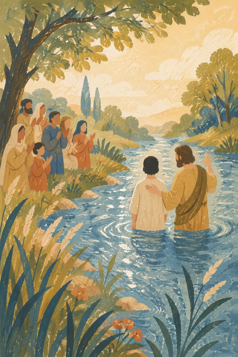 Sunny River Baptism Celebration by the Bank